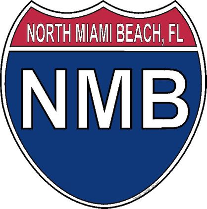 US Interstate Sticker North Miami Beach Florida