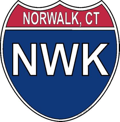 US Interstate Sticker Norwalk Connecticut