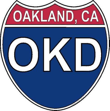 US Interstate Sticker Oakland California