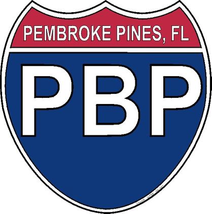 US Interstate Sticker Pembroke Pines Florida