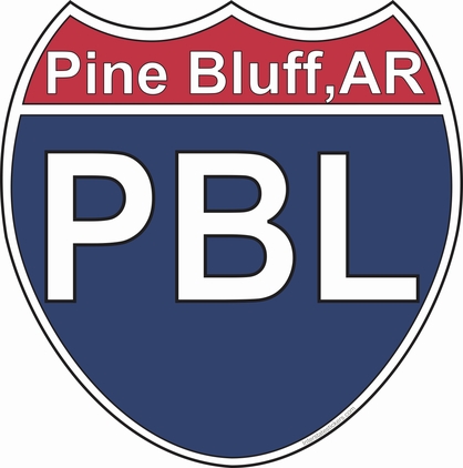 US Interstate Sticker Pine Bluff Arkansas