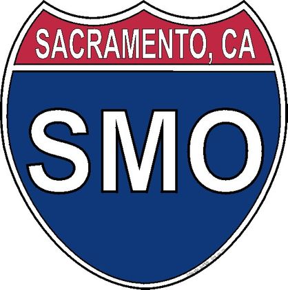 US Interstate Sticker Sacramento California