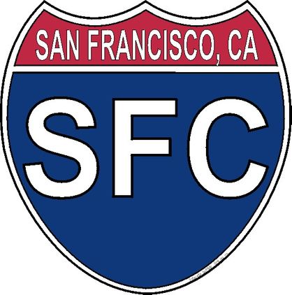 US Interstate Sticker  San Fransico California