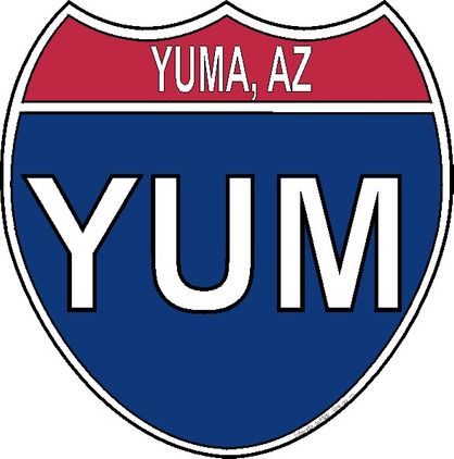 US Interstate Sticker Yuma Arizona