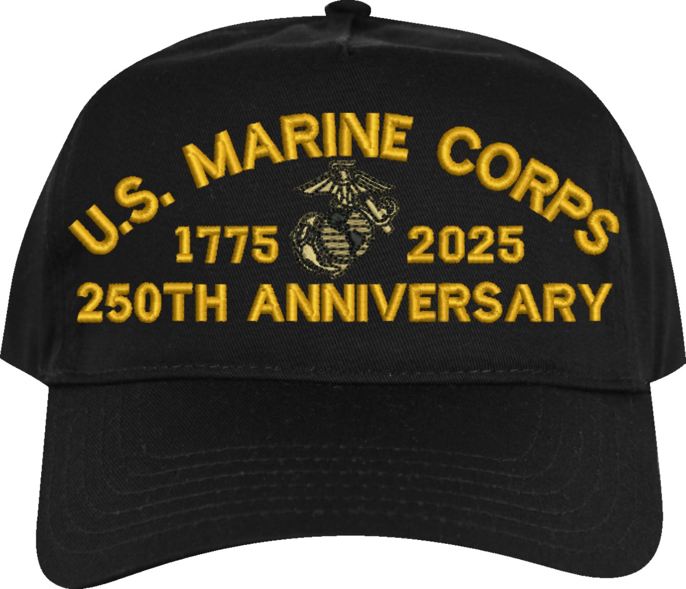 thumbnail interactive-video image 1 of US Marine Corps Tribute Hat 250th Anniversary USMC Tribute Cap - Adjustable Military Hat, Embroidered Baseball Cap For Marines, Veterans, Supporters Usmc Hats For Men 1 of 14