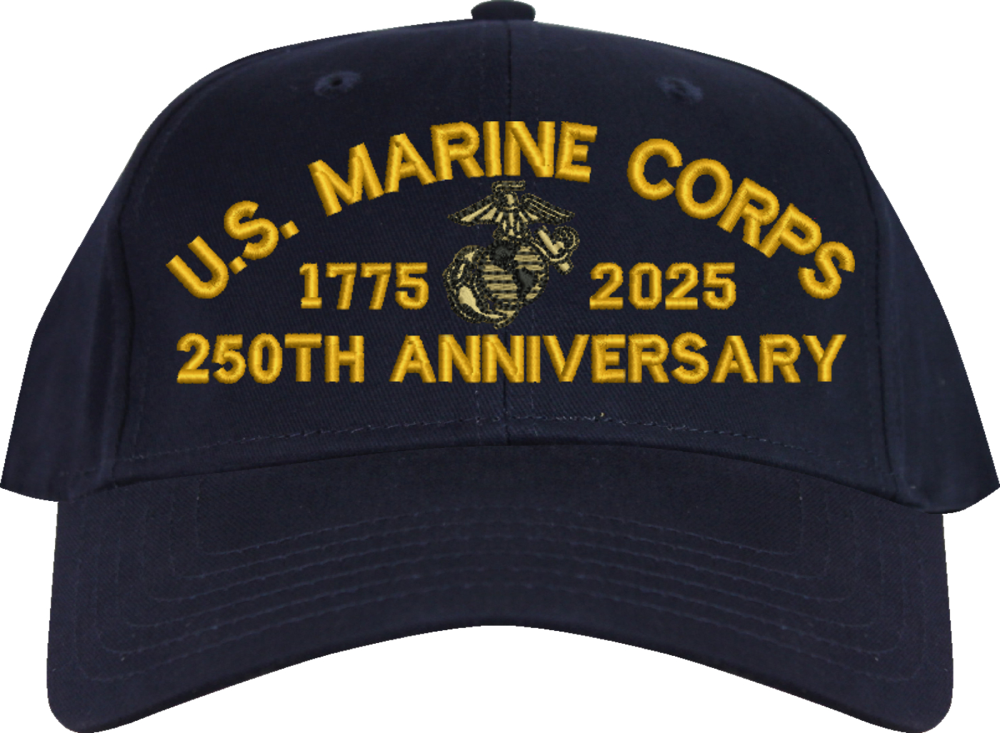 U.S. Marine Corps Veteran Proudly Served Navy Blue Hat – Officially Licensed Cotton Canvas Cap