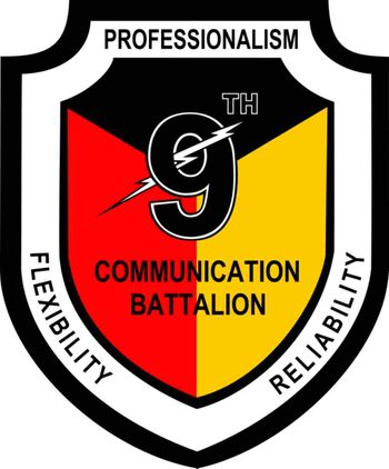 U.S. Marine Corps 9th Communications Battalion Window Decal Sticker