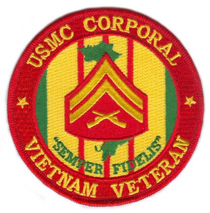 U.S. Marine Corps Corporal Vietnam Veteran 4" Patch