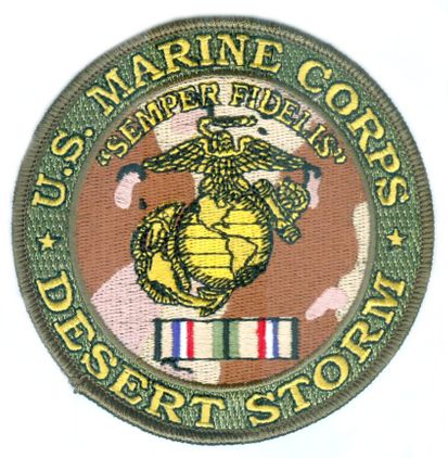 U.S. Marine Corps Division Desert Storm Patch