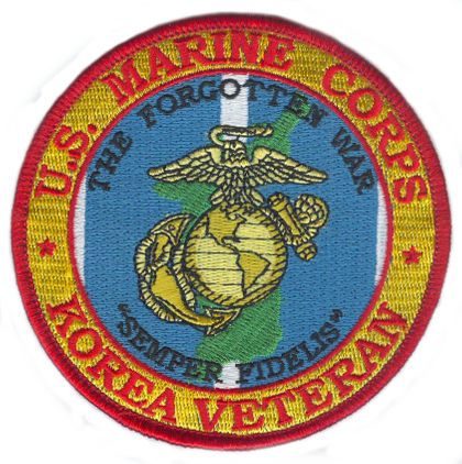 U.S. Marine Corps Korea Veteran Patch