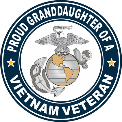 U.S. Marine Corps Proud Granddaughter of a Vietnam Veteran