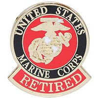 U.S. Marine CORPS RETIRED LAPEL PIN