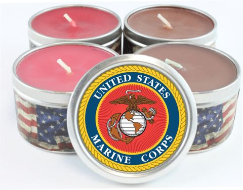 U.S. Marine Corps Emblem Scented Candles