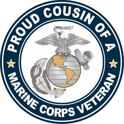 U.S. Marine Corps Veteran Proud Cousin Decal