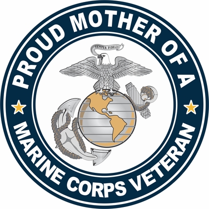 U.S. Marine Corps Veteran Proud Mother Decal