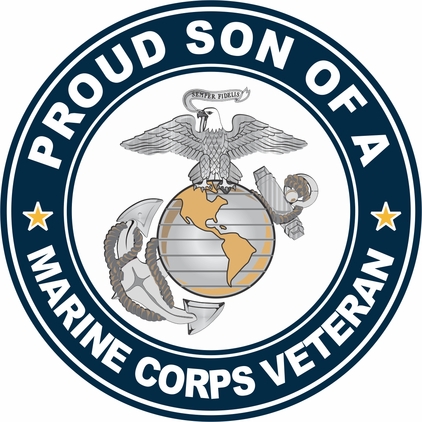 U.S. Marine Corps Veteran Proud Son Decal