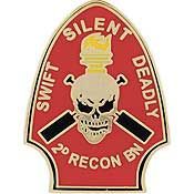 U.S. Marines 2nd Recon BN Lapel Hat Pin