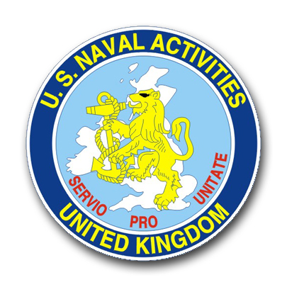 US Naval Activities United Kingdom Vinyl Transfer Decal