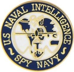 US Naval Intelligence Spy Navy Lapel Pin