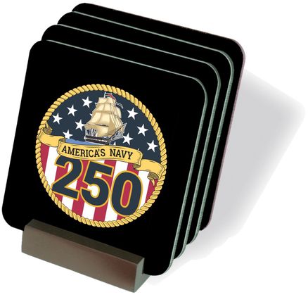 U.S. Navy 250th Anniversary Coasters