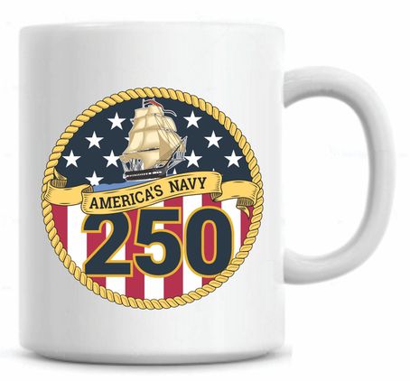 U.S. Navy 250th Anniversary 11oz Coffee Mug