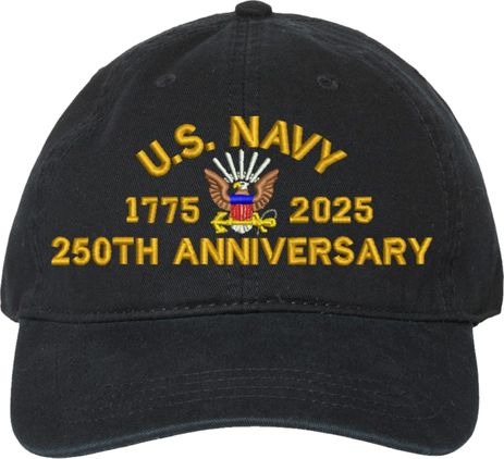 U.S. Navy 250th Anniversary Unstructured Dad Cap