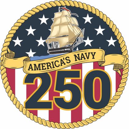 U.S. Navy 250th Anniversary Vinyl Decal