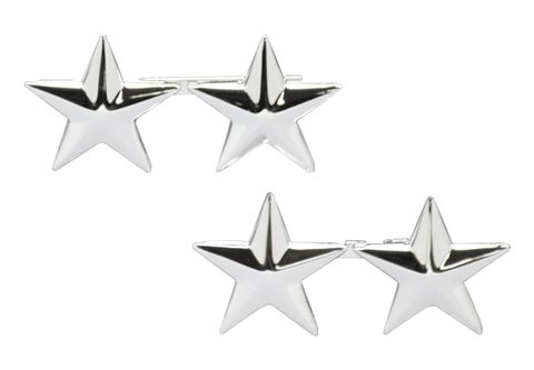U.S. Navy Admiral 2 Star Collar Rank Insignia