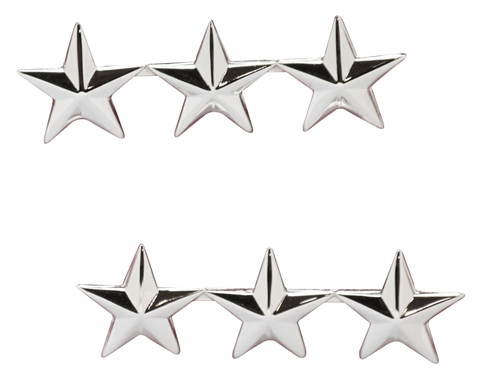 U.S. Navy Admiral 3 Star Collar Rank Insignia