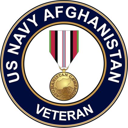 U.S. Navy Afghanistan Veteran Decal Sticker