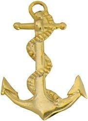 U.S. Navy Anchor Lapel Hat Pin  5/8" x 1"