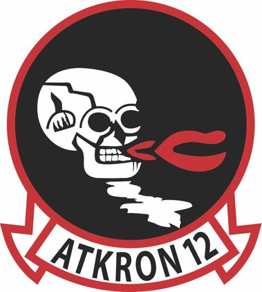 U.S. Navy Attack Squadron 12 (ATKRON 12) Vinyl Decal