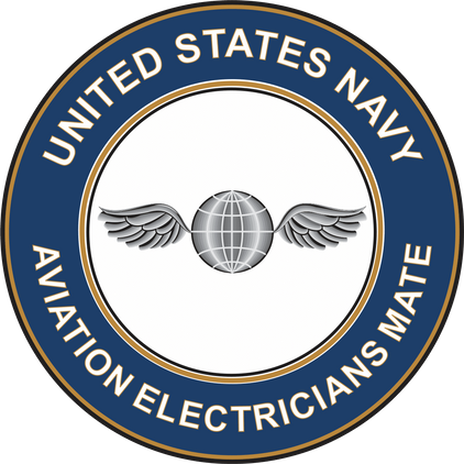 U.S. Navy Aviation Electrician's Mate AE decal