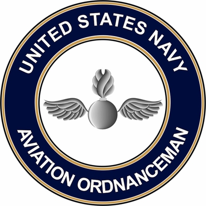 U.S. Navy Aviation Ordnanceman AO decal