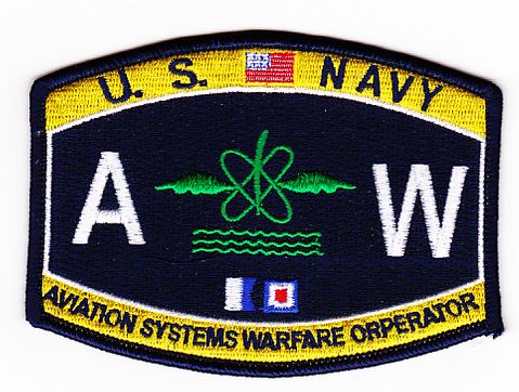 U.S. Navy Aviation Systems Warfare Operator AW Patch