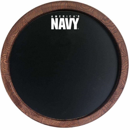 US Navy: Chalkboard "Faux" Barrel Top Sign