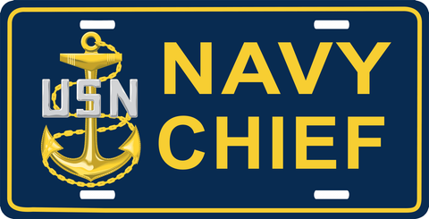 U.S. Navy Chief Petty Officer (CPO) License Plate