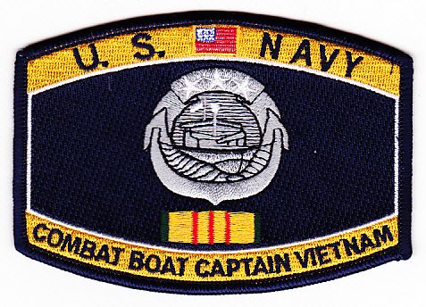 U.S. Navy Combat Boat Captain Vietnam Patch