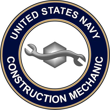 U.S. Navy Construction Mechanic CM Decal