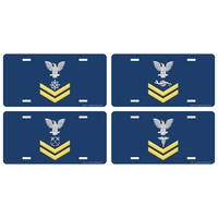 U.S. Navy E-5 Gold Rate License Plates Thumbnail Illustration