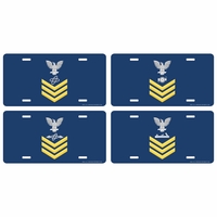 U.S. Navy E-6 Gold Rate License Plates Thumbnail Illustration
