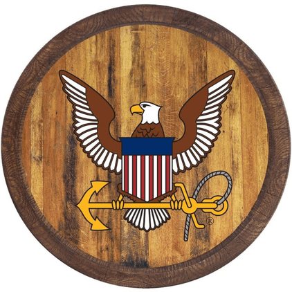 US Navy: Eagle - "Faux" Barrel Top Sign