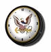 US Navy: Eagle - Retro Lighted Wall Clock