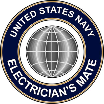 U.S. Navy Electrician Mate EM decal