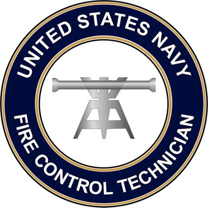 U.S. Navy Fire Control Technician Round FT decal