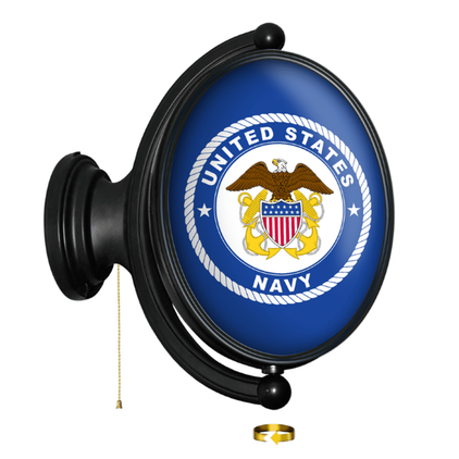 US Navy: Historic Seal - Original Oval Illuminated Rotating Wall Sign