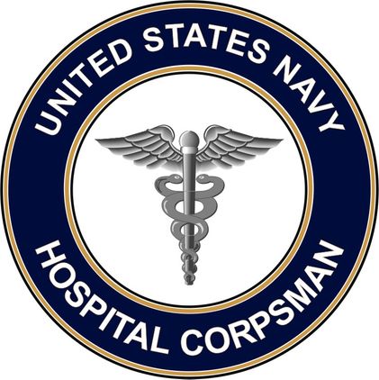 U.S. Navy Hospital Corpsman HM decal