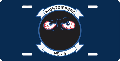 U.S. Navy HS 5 Night Dippers License Plate