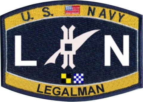 U.S. Navy Legalman LN Rate Patch