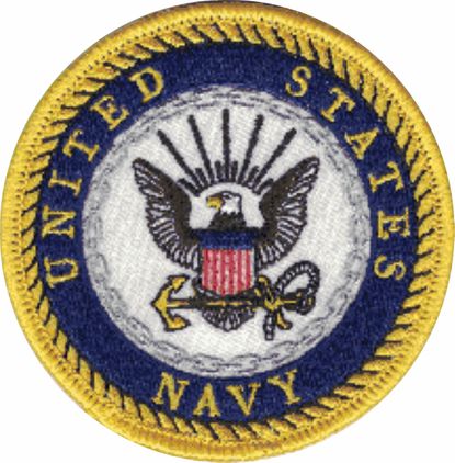 U.S. Navy Logo 4" Patch